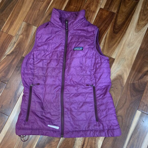 Patagonia Women’s Nano Puff Vest M – Purple Lightweight Insulated - Picture 1 of 7